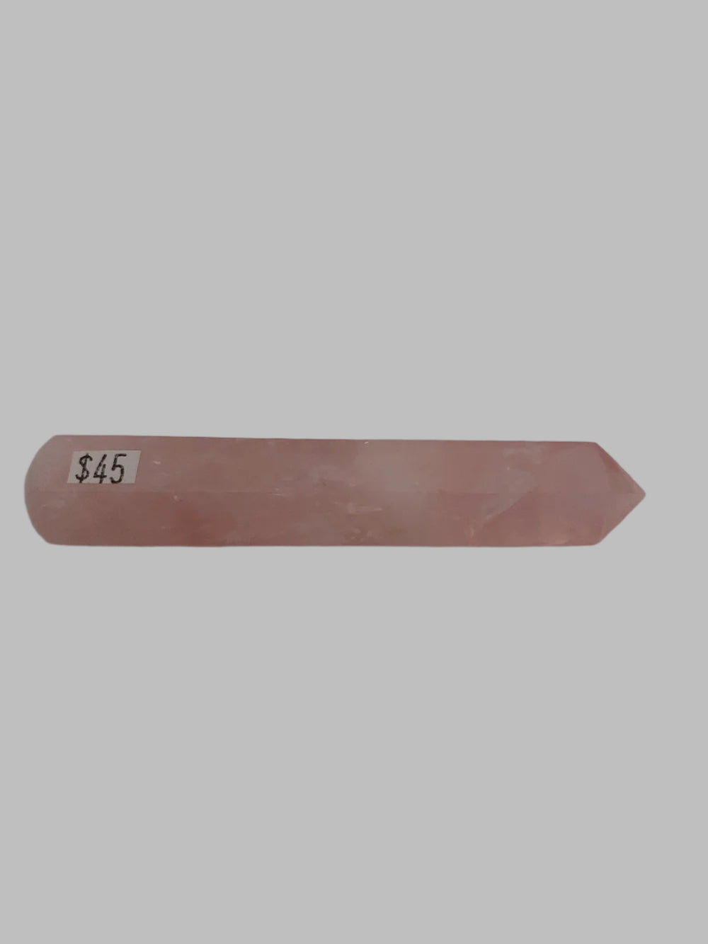 Rose Quartz Single Terminated Crystal Wand