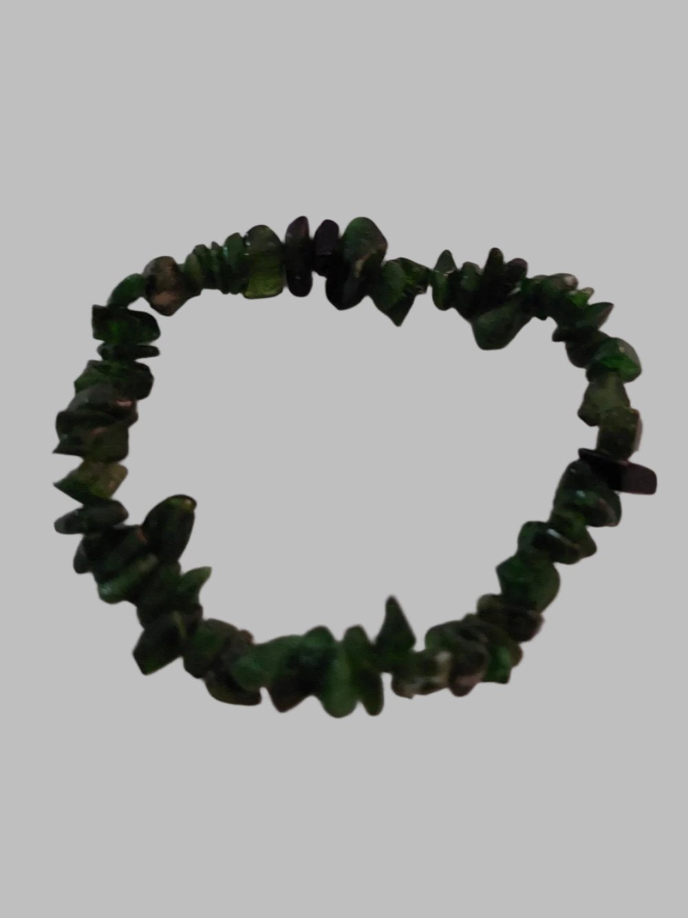 Diopside Crystal Chip Stretch Bracelet