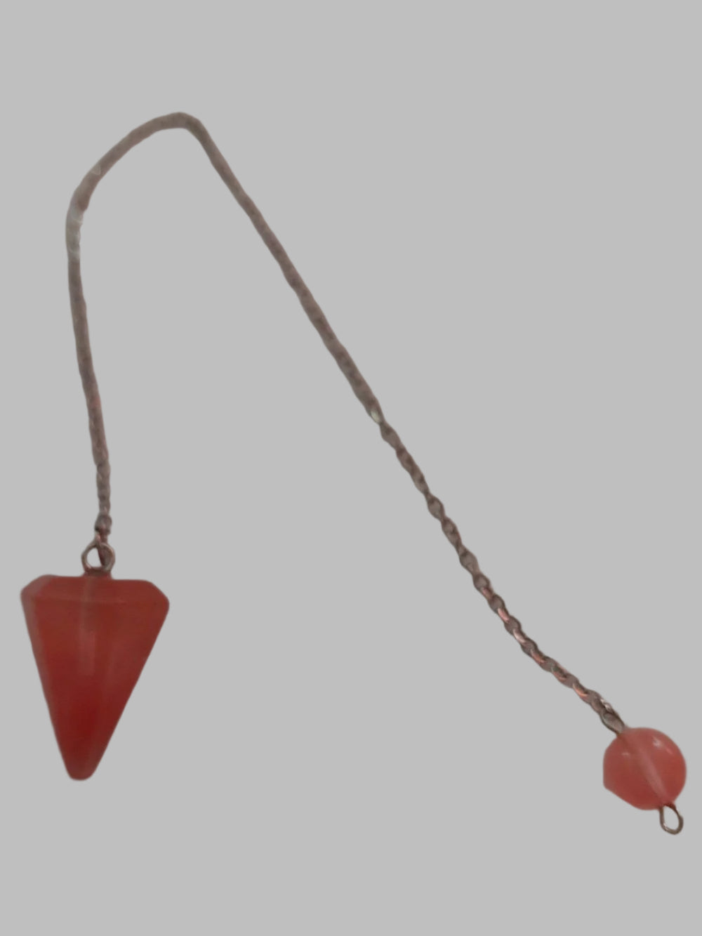 Strawberry Obsidian Crystal Pendulum