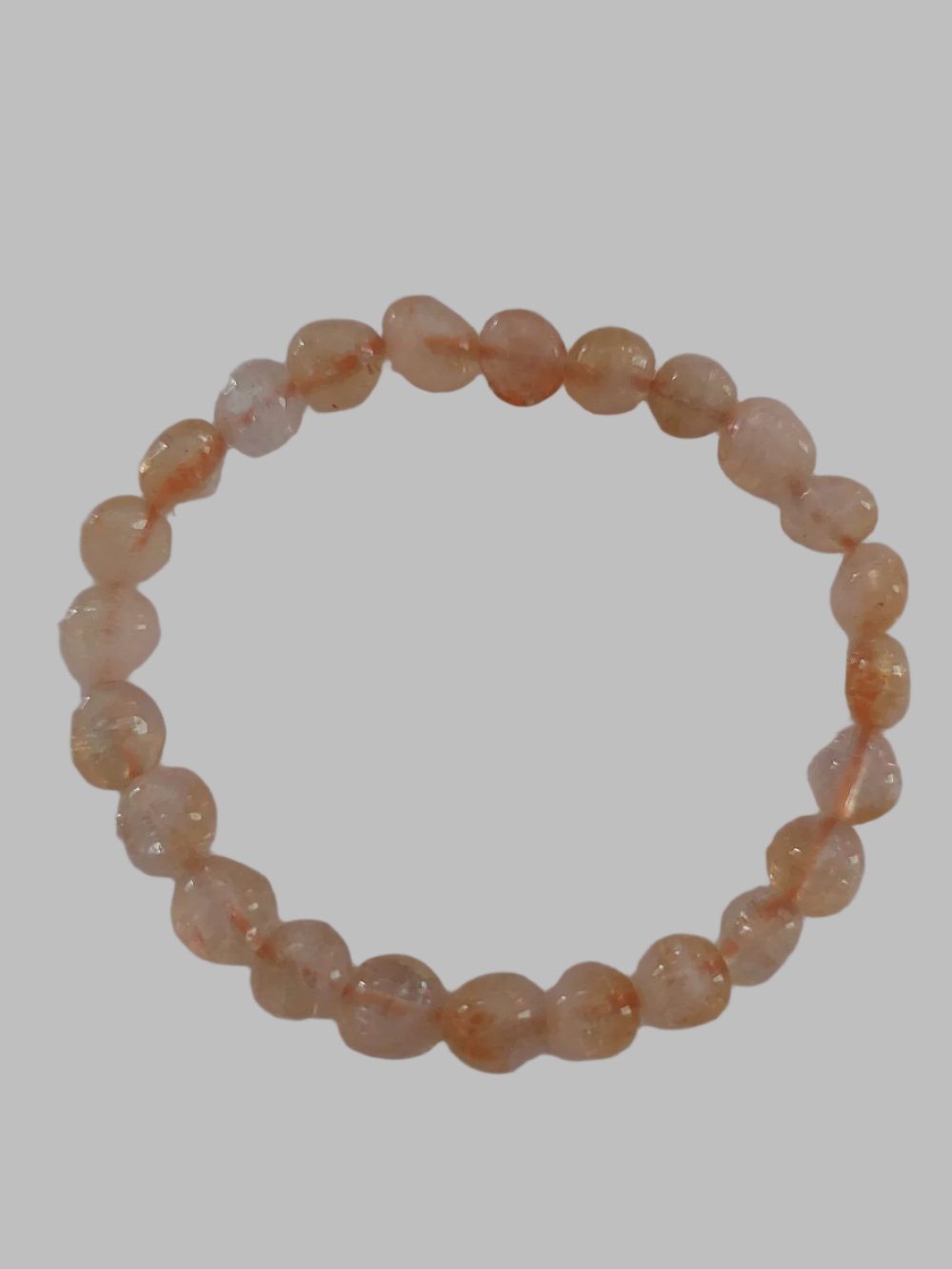 Citrine Crystal Bead Stretch Bracelet