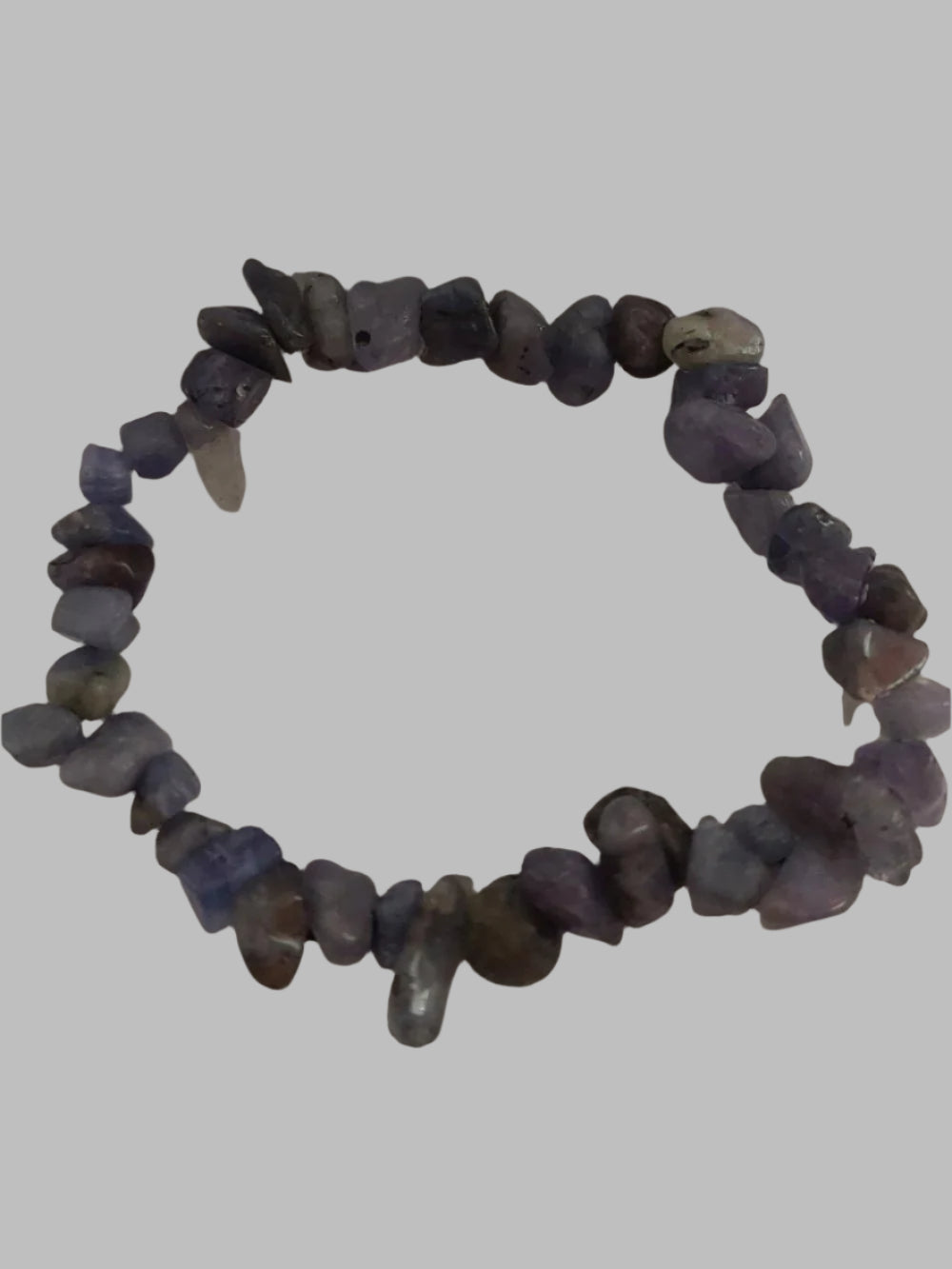 Tanzanite Crystal Chip Stretch Bracelet