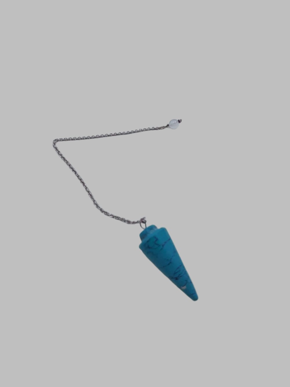 Blue Howlite Crystal Pendulum