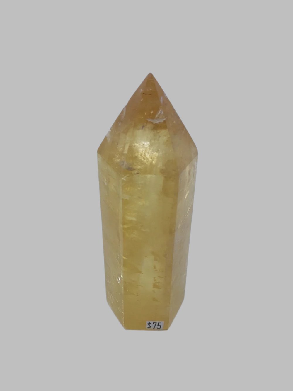 Honey Calcite Crystal Generator Tower