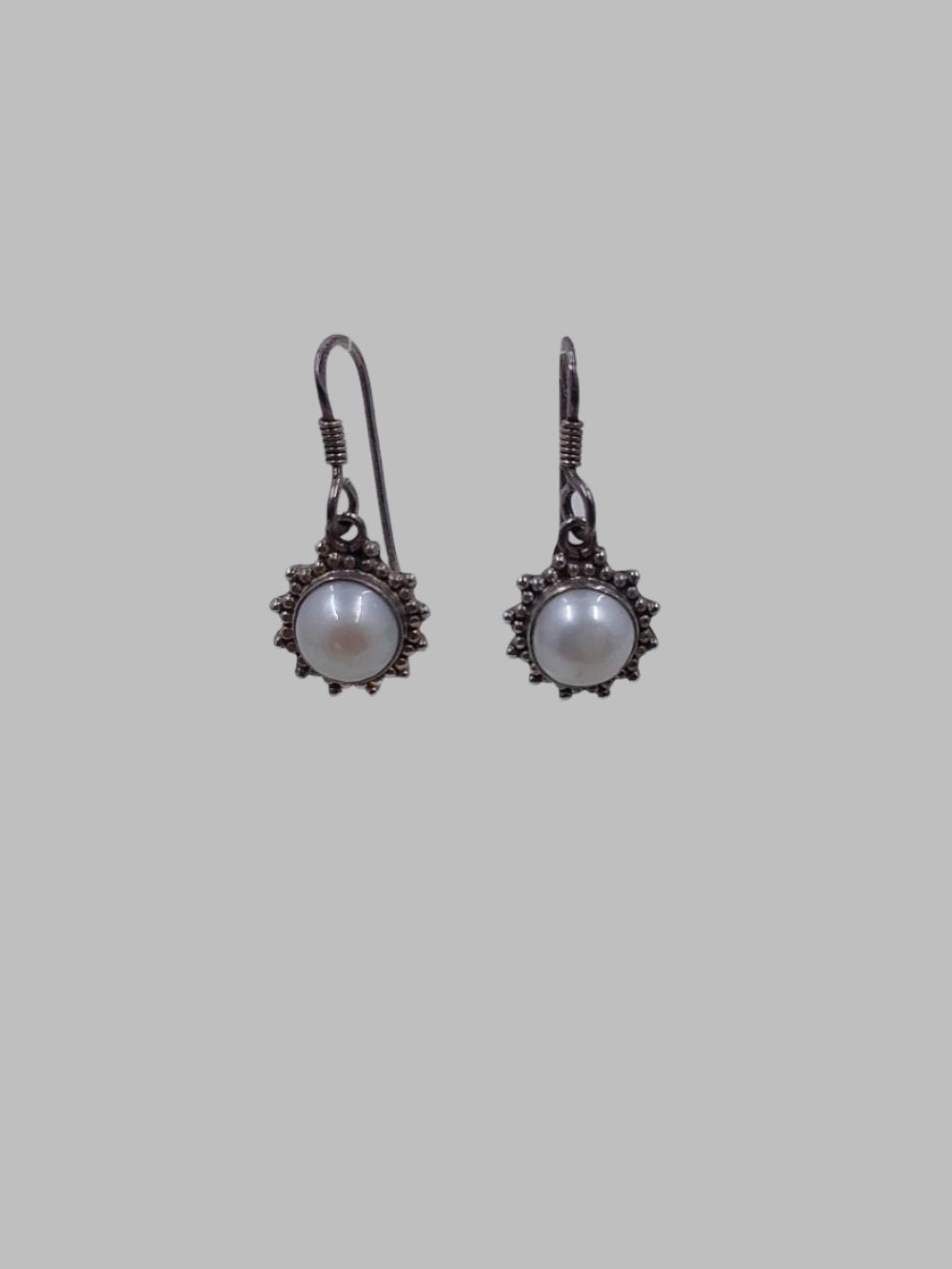 Pearl Sterling Silver 925 Drop Earrings