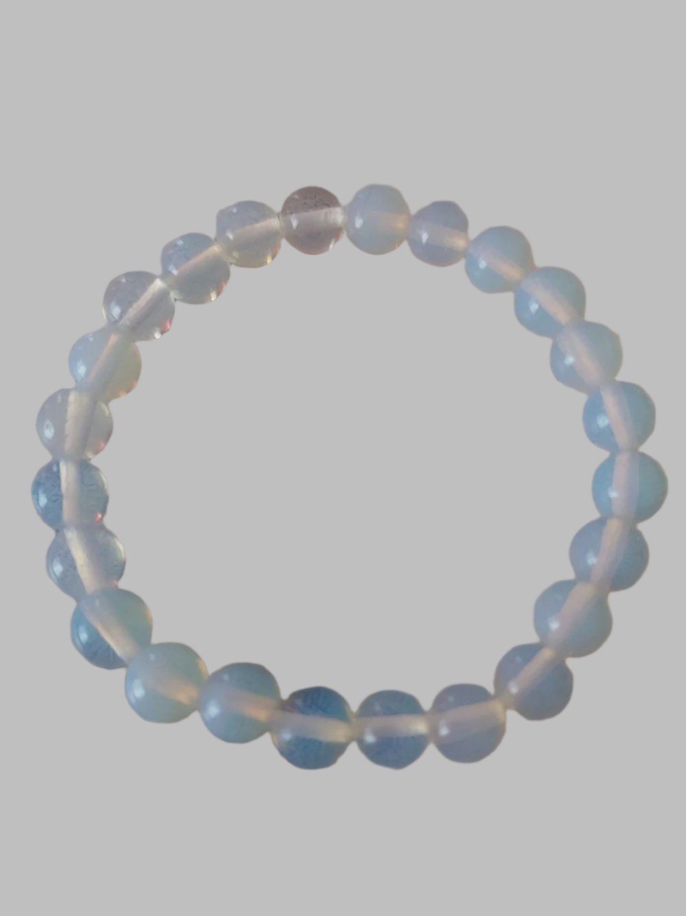 Opalite Crystal Stretch Bead Bracelet