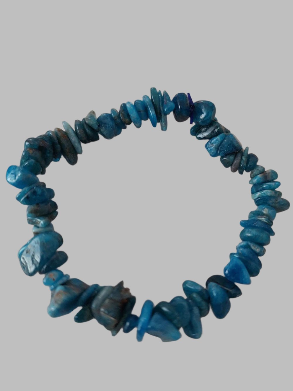 Apatite Crystal Chip Stretch Bracelet