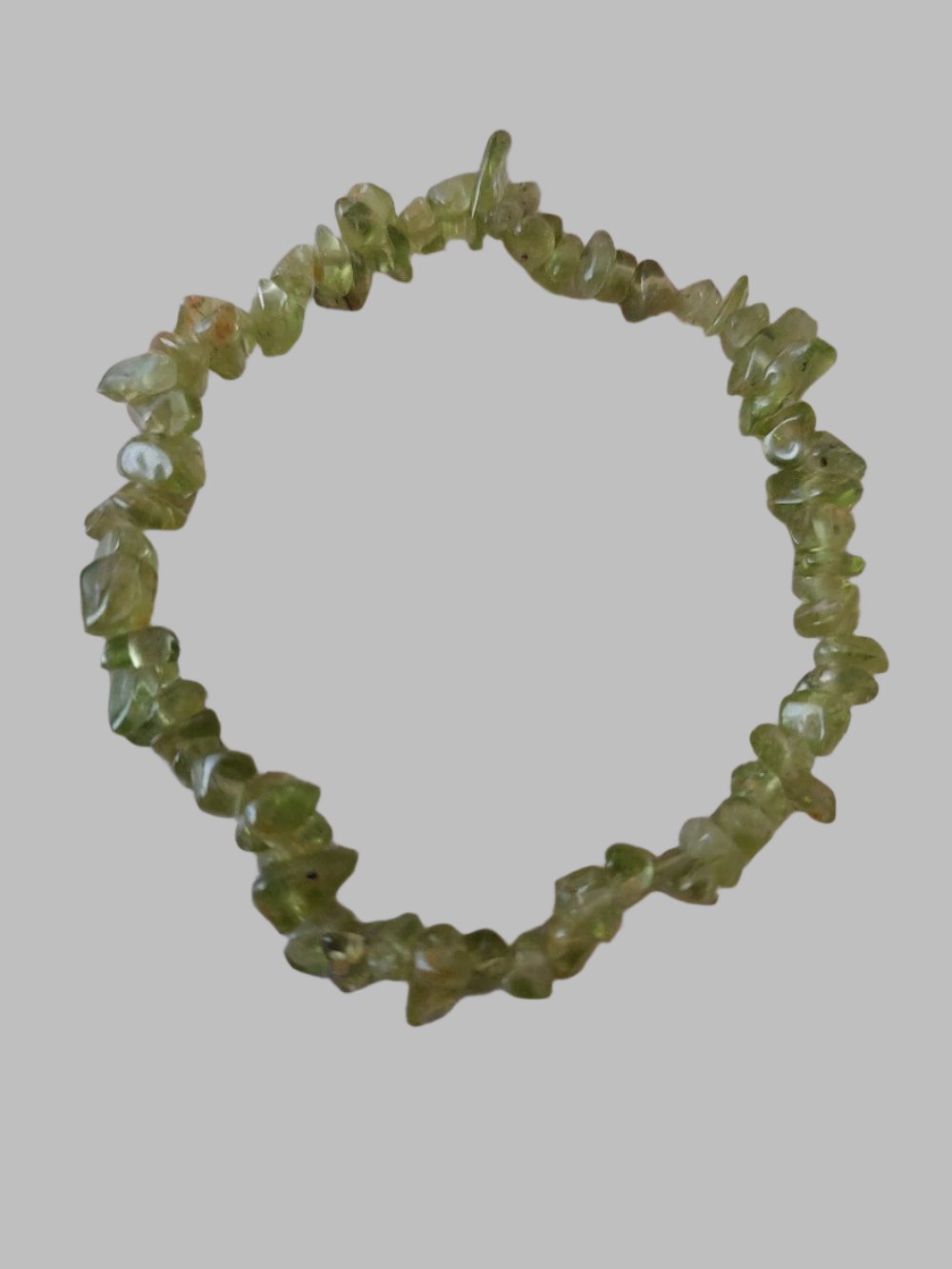 Peridot Crystal Stretch Bracelet