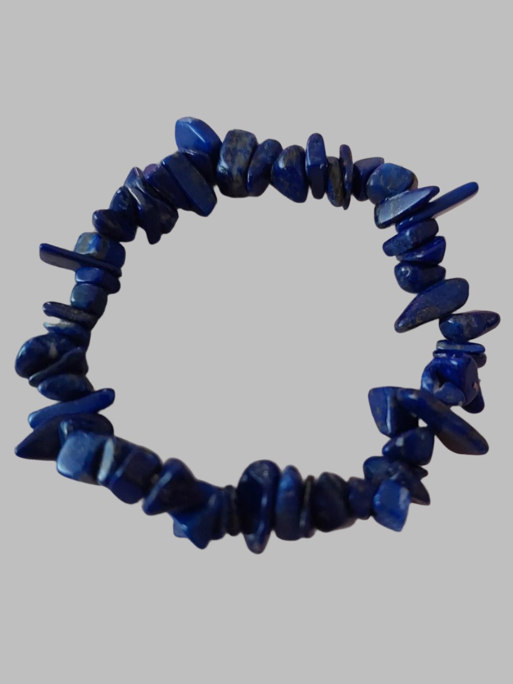 Lapis Lazuli Chip Crystal Stretch Bracelet