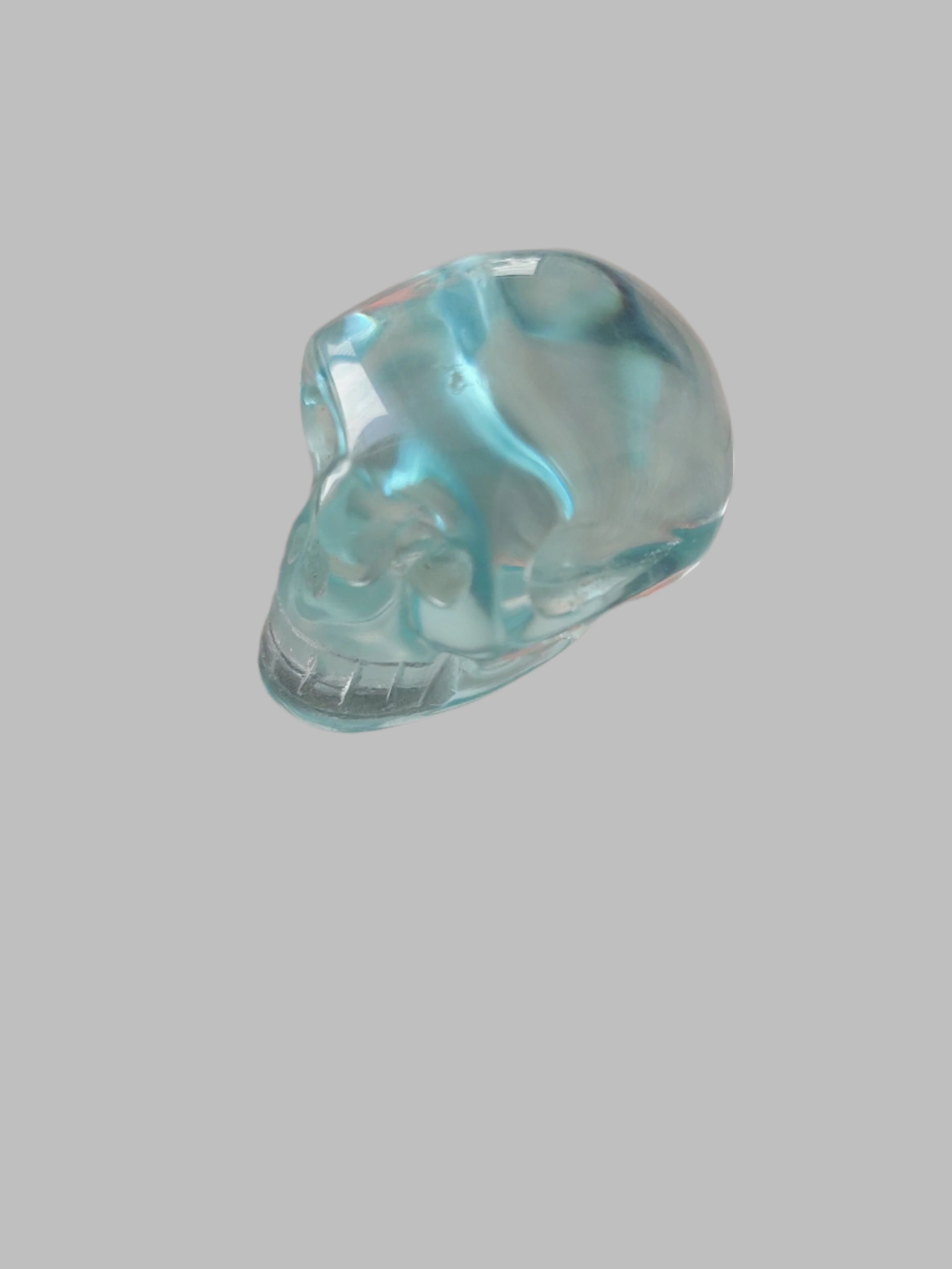 Blue Obsidian Crystal Skull