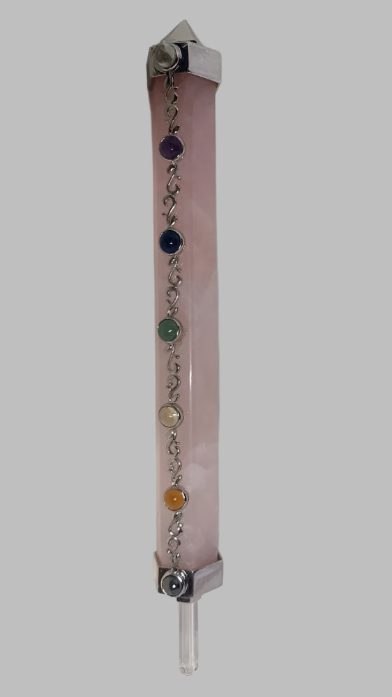 Rose Quartz Chakra Wand