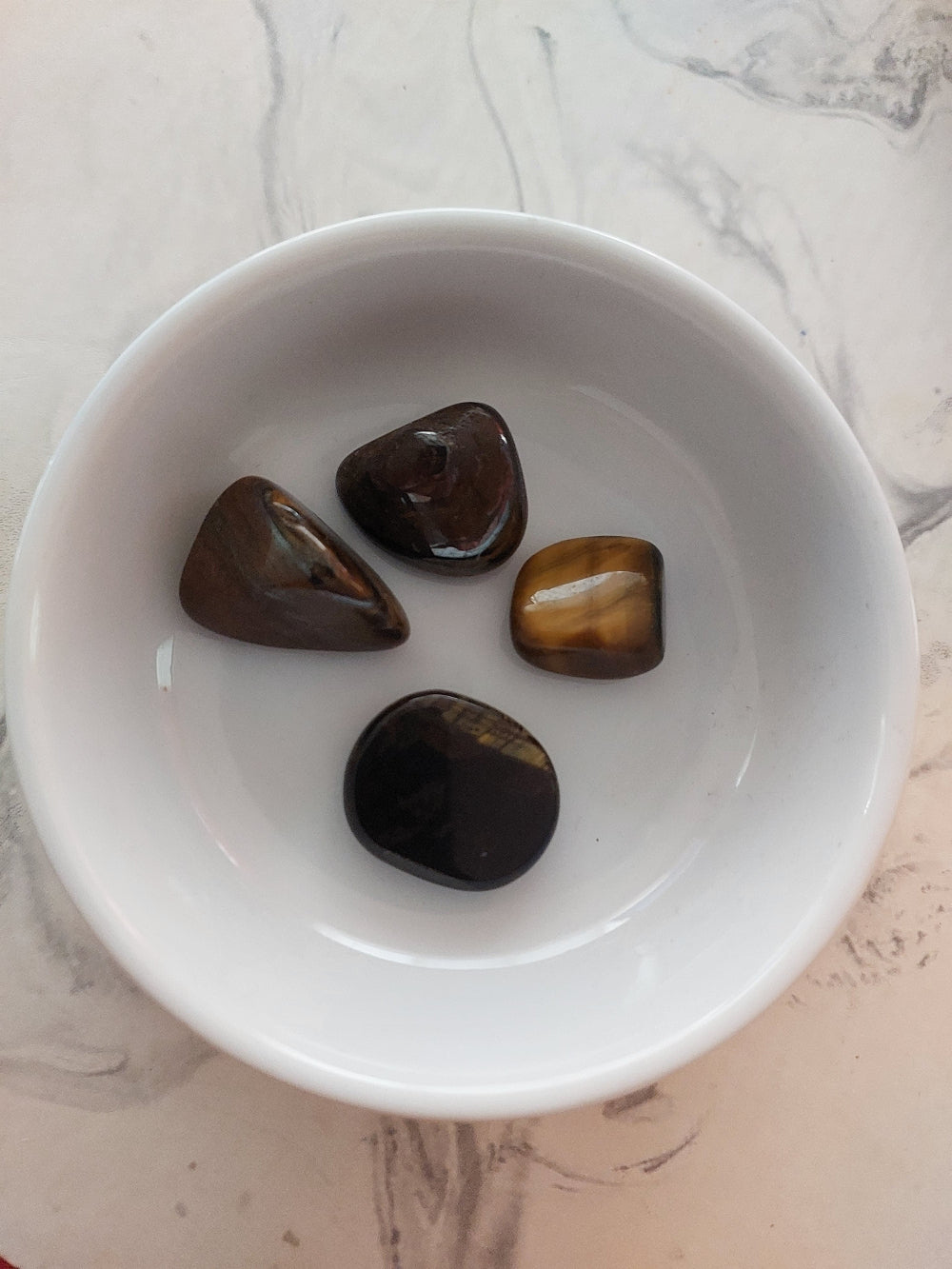 Tiger's Eye Crystal Tumbled & Flat Stone